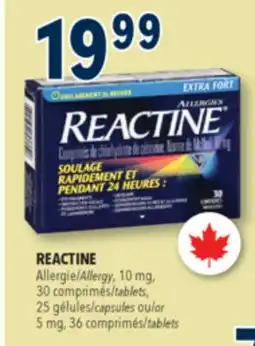 Familiprix REACTINE, Allergy, 10 mg, 30 tablets offer