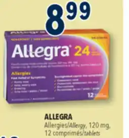 Familiprix ALLEGRA, Allergy, 120 mg, 12 tablets offer