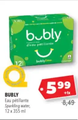 Familiprix BUBLY Sparkling water, 12x 355ml offer