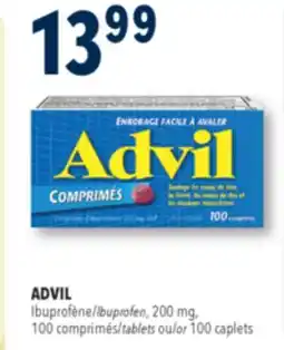 Familiprix ADVIL, Ibuprofen, 200 mg, 100 tablets or 100 caplets offer