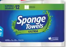 Familiprix SPONGE TOWELS, Ultra, Paper towels, 6 double rolls offer