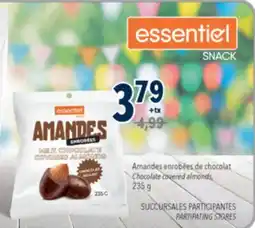 Familiprix ESSENTIEL SNACK, Chocolate covered almonds, 235 g offer
