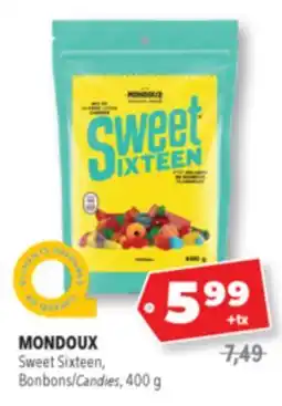 Familiprix MONDOUX, Sweet Sixteen Original, Candies, 1 kg offer
