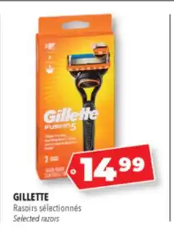 Familiprix GILLETTE, Selected razors offer