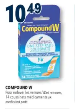Familiprix COMPOUND W, Wart remover, 14 medicated pads offer