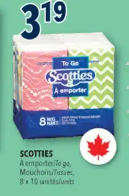 Familiprix SCOTTIES, To go, Tissues, 8 x 10 units offer