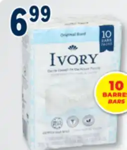 Familiprix IVORY, Mild and gentle body wash, 1,03 litre or Savon/Soap, 10 x 90 g offer
