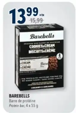 Familiprix BAREBELLS, Protein bar, 4 x 55 g offer