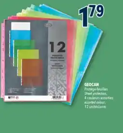 Familiprix GEOCAN, Sheet protectors, 4 assorted colour, 12 units offer