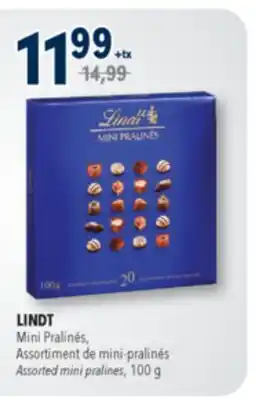 Familiprix LINDT, Assorted mini pralines, 100 g offer