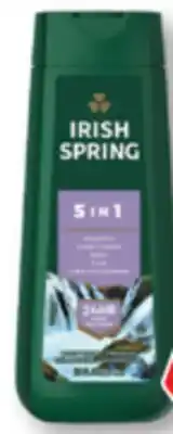 Familiprix IRISH SPRING Selected body washes, 591ml offer