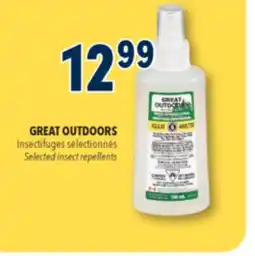 Familiprix GREAT OUTDOORS, Selected insect repellents offer