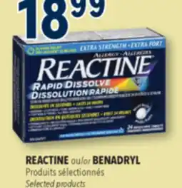 Familiprix REACTINE Selected products offer