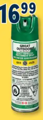 Familiprix GREAT OUTDOORS, Selected insect repellents offer