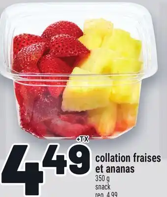 Metro COLLATION FRAISES ET ANANAS | SNACK offer