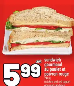 Metro SANDWICH GOURMAND AU POULET ET POIVRON ROUGE | CHICKEN AND RED PEPPER GOURMET SANDWICH offer