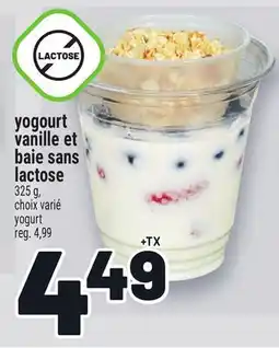 Metro YOGOURT VANILLE ET BAIE SANS LACTOSE | YOGURT offer