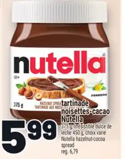 Metro TARTINADE NOISETTES-CACAO NUTELLA | NUTELLA HAZELNUT‑COCOA SPREAD offer