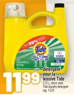 Metro DÉTERGENT POUR LA LESSIVE TIDE | TIDE LAUNDRY DETERGENT offer