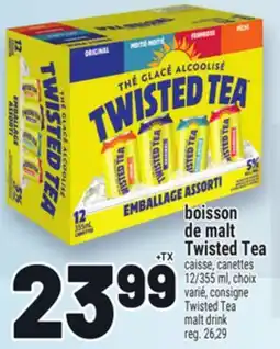 Metro BOISSON DE MALT TWISTED TEA | TWISTED TEA MALT DRINK offer