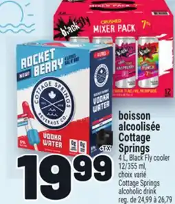 Metro BOISSON ALCOOLISÉE COTTAGE SPRINGS | COTTAGE SPRINGS ALCOHOLIC DRINK offer