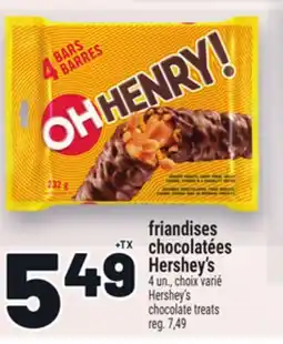 Metro FRIANDISES CHOCOLATÉES HERSHEY'S | HERSHEY'S CHOCOLATE TREATS offer
