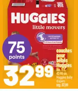 Metro COUCHES POUR BÉBÉS HUGGIES | HUGGIES BABY DIAPERS offer