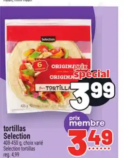 Metro TORTILLAS SELECTION | SELECTION TORTILLAS offer