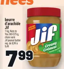 Metro BEURRE D'ARACHIDE JIF | JIF PEANUT BUTTER offer