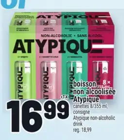 Metro BOISSON NON ALCOOLISÉE ATYPIQUE | ATYPIQUE NON-ALCOHOLIC DRINK offer