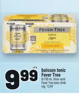 Metro BOISSON TONIC FEVER TREE | FEVER TREE TONIC DRINK offer