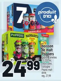 Metro BOISSON DE MALT POPPERS | PEPITO MALT DRINK offer