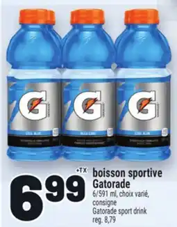 Metro BOISSON SPORTIVE GATORADE | GATORADE SPORT DRINK offer