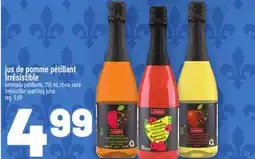 Metro JUS DE POMME PÉTILLANT IRRÉSISTIBLE | IRRÉSISTIBLE SPARKLING JUICE offer