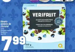 Metro BLEUETS ENROBÉS DE CHOCOLAT VERIFRUIT | VERIFRUIT CHOCOLATE-COVERED BLUEBERRIES offer