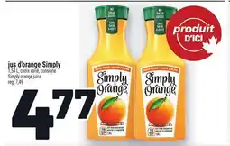 Metro JUS D'ORANGE SIMPLY | SIMPLY ORANGE JUICE offer
