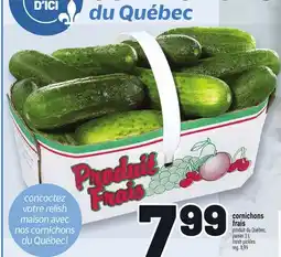 Metro CORNICHONS FRAIS | FRESH PICKLES offer