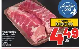 Metro CÔTES DE FLANC DE PORC FRAIS | FRESH PORK SIDE RIBS offer