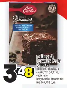 Metro MÉLANGE À BROWNIES BETTY CROCKER | BETTY CROCKER BROWNIE MIX offer