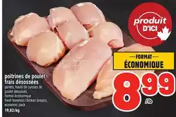 Metro POITRINES DE POULET FRAIS DÉSOSSÉES | FRESH BONELESS CHICKEN BREASTS offer