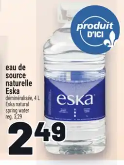 Metro EAU DE SOURCE NATURELLE ESKA | ESKA NATURAL SPRING WATER offer