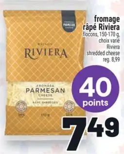 Metro FROMAGE RÂPÉ RIVIERA | RIVIERA SHREDDED CHEESE offer