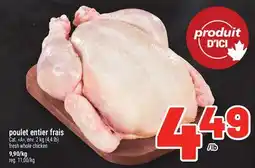 Metro POULET ENTIER FRAIS | FRESH WHOLE CHICKEN offer