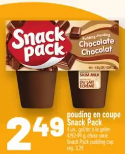 Metro POUDING EN COUPE SNACK PACK | SNACK PACK PUDDING CUP offer