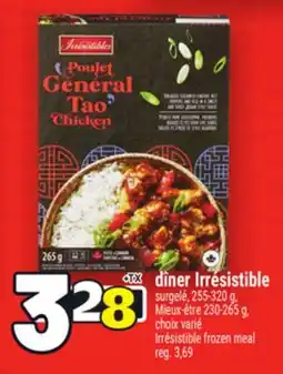 Metro DÎNER IRRÉSISTIBLE | IRRÉSISTIBLE FROZEN MEAL offer