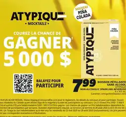 IGA ATYPIQUE NON-ALCOHOLIC SPARKLING BEVERAGE offer