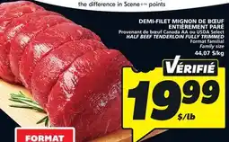 IGA HALF BEEF TENDERLOIN FULLY TRIMMED offer