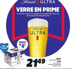 IGA MICHELOB ULTRA BEER offer