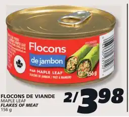 IGA MAPLE LEAF FLAKES OF MEAT offer