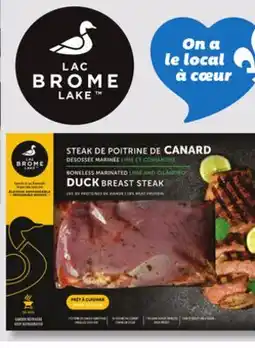 IGA BONELESS MARINATED DUCK BREAST STEAK offer